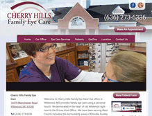 Tablet Screenshot of cherryhillsfamilyeyecare.com